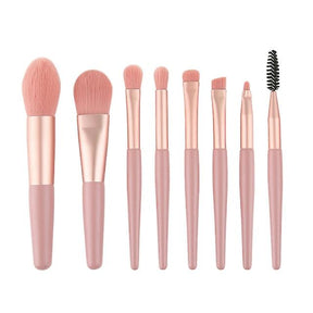 8pcs Mini Portable Soft Makeup Brushes Set