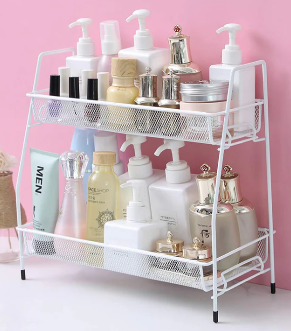 2-Tier Metal Kitchen & Bathroom Rack.