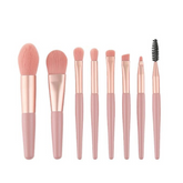 8pcs Mini Portable Soft Makeup Brushes Set